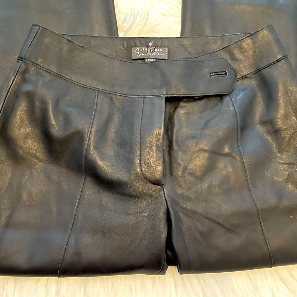 100% soft leather pants